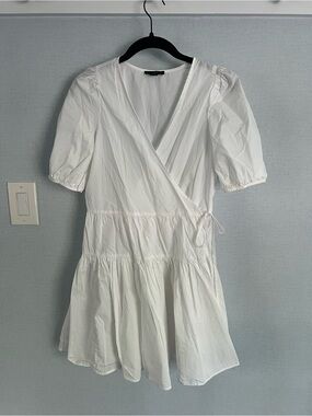 JCrew Wrap-Style Puff Sleeve Dress, sz XSP